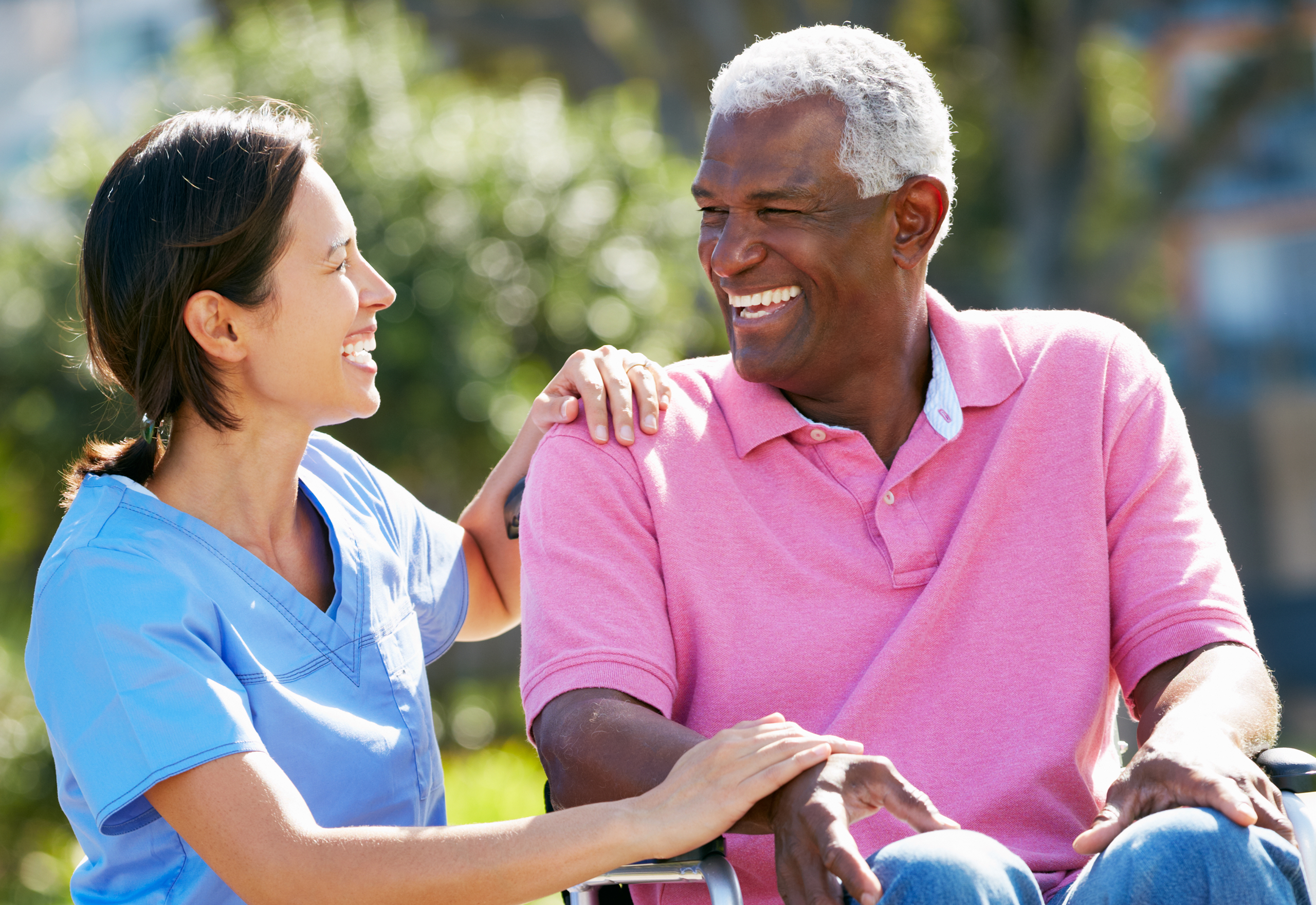 Nurse and Elderly Man
